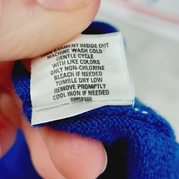 West & Vine Blue Knit V Neck Long Sleeve Lightweight Casual Sweater P4466 - Picture 7 of 8